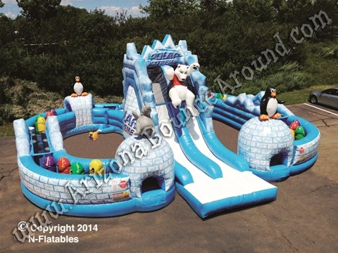 Winter themed Inflatable Obstacle Course Rentals in Phoenix Arizona